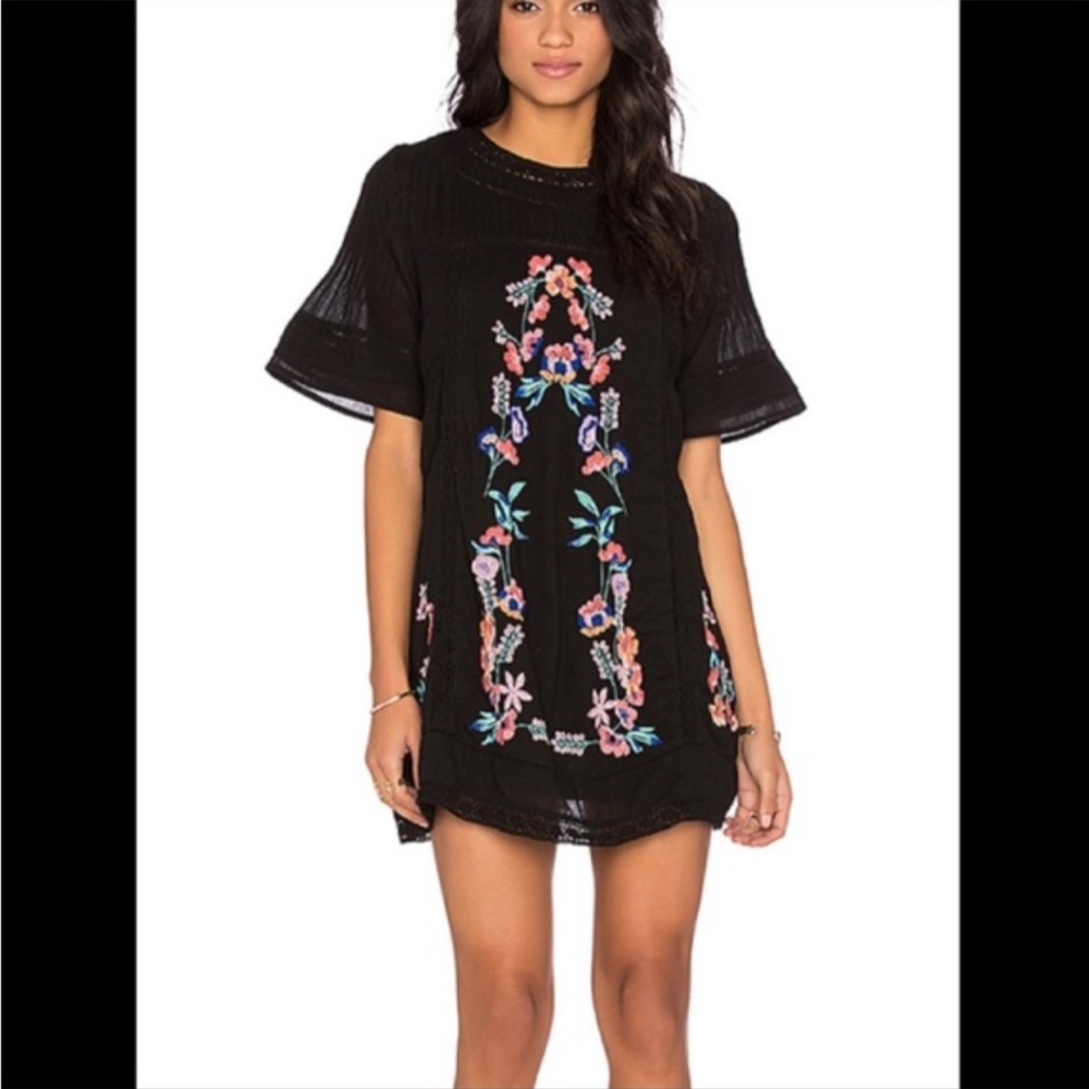 Free People Perfectly Victorian Embroidered Dress